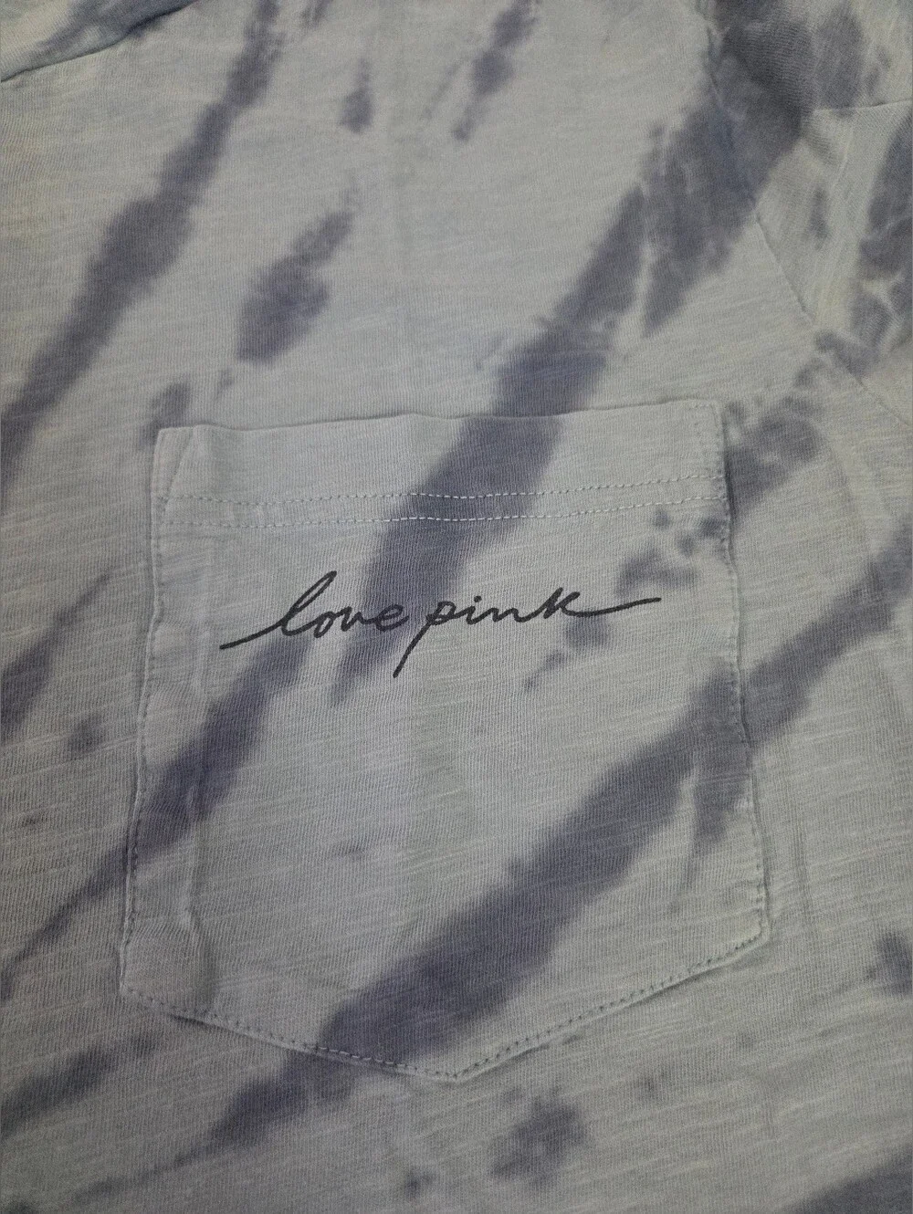 PINK Victoria's Secret Large Tie Dye Oversized Pocket Tee